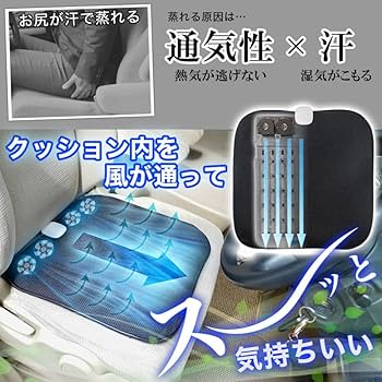 Amazon.co.jp: THANKO 座布団 夏用 車用 蒸れない シート マット